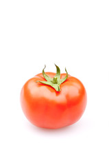 Bunch of fresh tomatoes ， Isolated on white background.