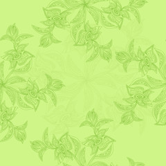 Floral Background.Seamless texture. Vector art
