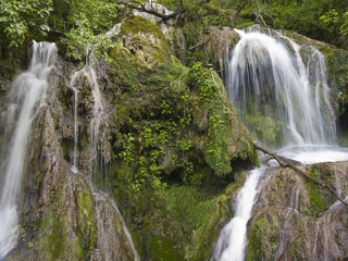 Waterfall near the beautiful village Krushuna in Bulgaria