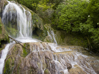 Naklejka premium Waterfall near the beautiful village Krushuna in Bulgaria