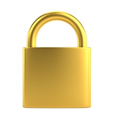 realistic 3d render of lock