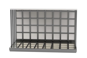 realistic 3d render of stage