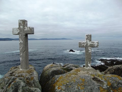 Cruces en Punta Roncudo, Costa da Morte 