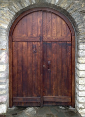 old wooden door