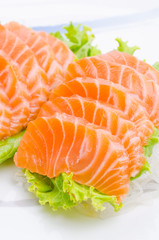 Salmon sashimi