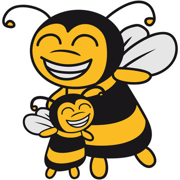 Bienen Kind Mama Papa