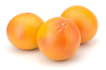 Ripe grapefruit isolated on white background