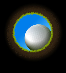 Golf ball.