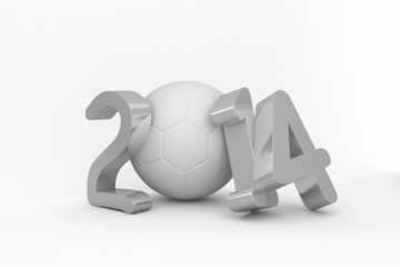 Obraz premium World cup 2014 in white and grey