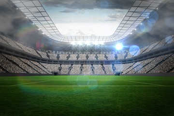 Fototapety  Duży stadion piłkarski ze światłami