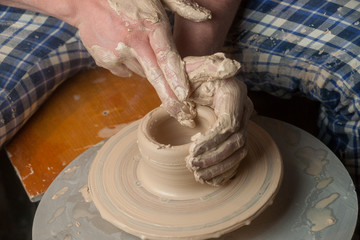 Hands of a potter