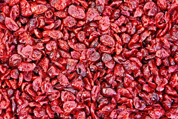 Cranberry dried texture