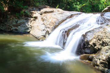 Naklejka na ściany i meble Pa La-U waterfall in Prachuap Khiri Khan province, Thailand
