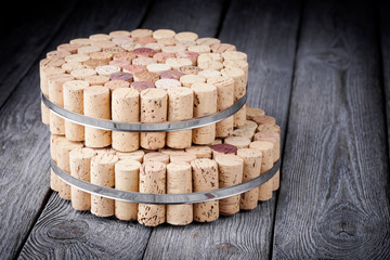 Diy homemade cork protector from hot pots