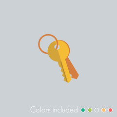 Keys - FLAT UI ICON COLLECTION 