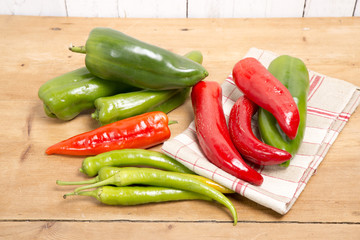 peppers, tomatoes and peppers