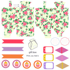 Gift box template and Party set