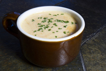 Beer Cheese Soup with Chives