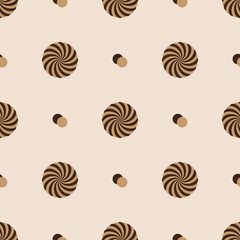 abstract rounded striped circle pattern eps10
