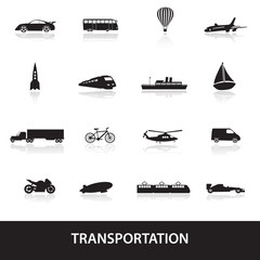 transportation icons eps10