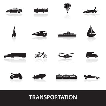 transportation icons eps10