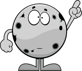 Worried Cartoon Moon
