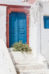 Naklejka na ściany i meble Traditional greek house on Mykonos island