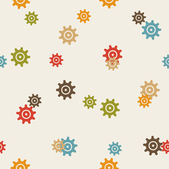 seamless background: cogwheel