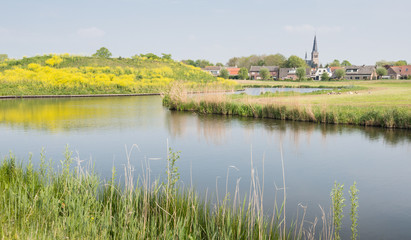 Picturesque landscape in springtime