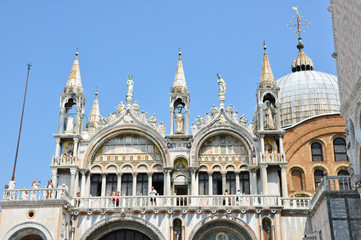 Fototapeta na wymiar Detail Saint Mark's Basilica in Venice.Italy.
