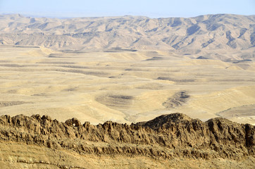 Negev desert mountains landscape.