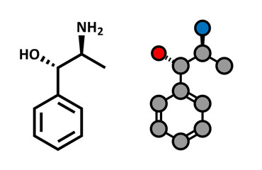 Cathine khat stimulant molecule. Present in Catha edulis (khat).