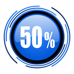 50 percent icon