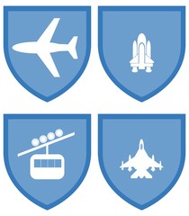 Transports dans 4 blasons