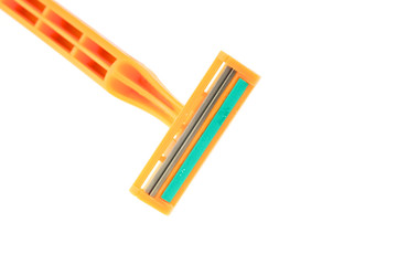 Orange razor isolated
