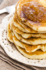 Pancakes with syrup