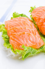 Salmon sashimi