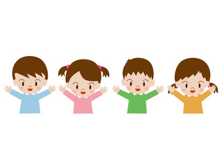 子供（バンザイ）