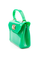 Handbag isolated white background