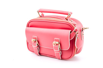 Handbag isolated white background