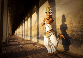 Obraz premium Aspara Dancers at Angkor Wat