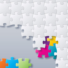 abstract concept puzzles vector background
