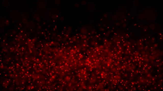red spherical particles fly 2