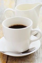 Fototapeta na wymiar Morning breakfast with coffee e