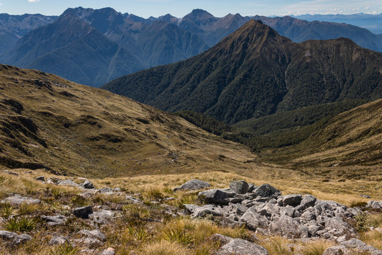 Kepler Mountains in Fiordland National Park