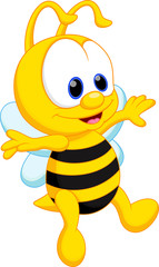 Funny bee cartoon