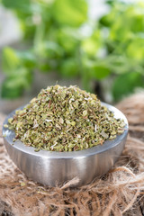 Small bowl with Shredded Oregano