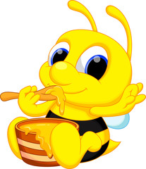 Cute baby bee
