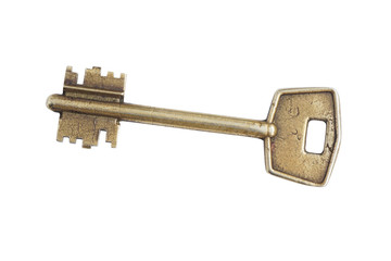 Old brass key.