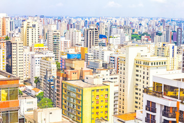View of buildings in Sao Paulo, Brazil